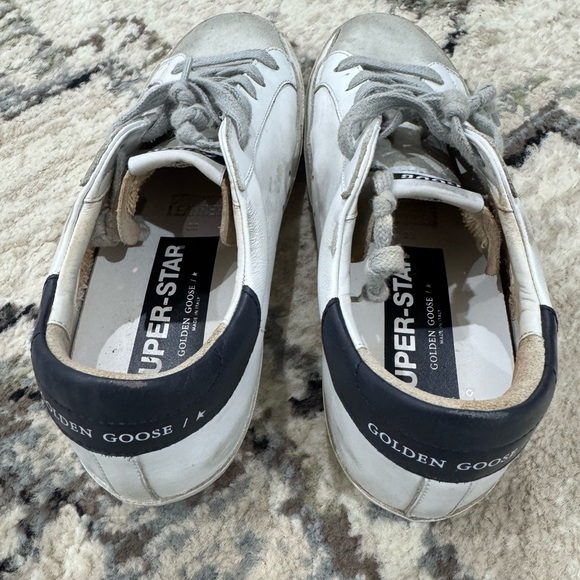 Golden Goose White and Gray Distressed Sneakers - Picture 4 of 7